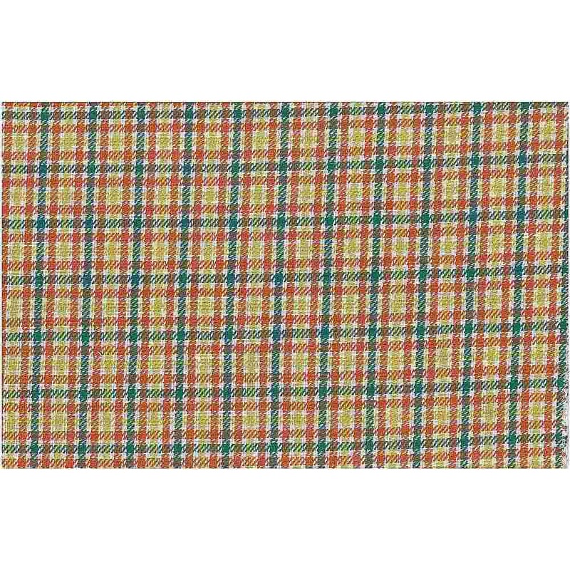 Aberdeen Tweed Cayenne Turquoise Laura Kiran Fabric