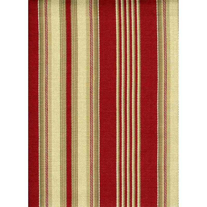 Bordeaux Stripe Tomato Laura Kiran Fabric