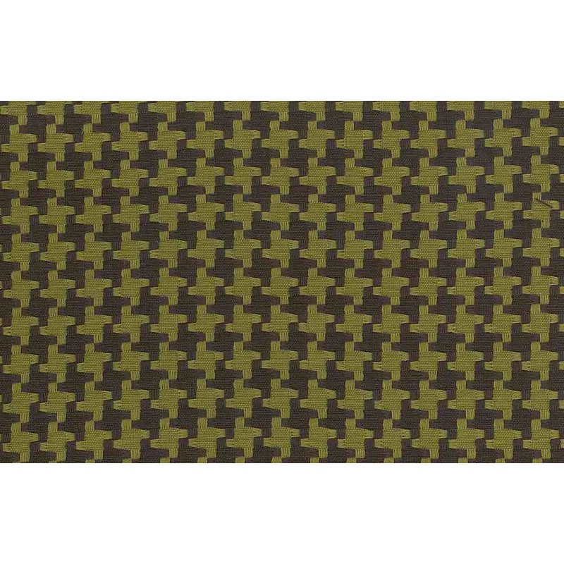 Big Houndstooth Chocolate Clay Laura Kiran Fabric