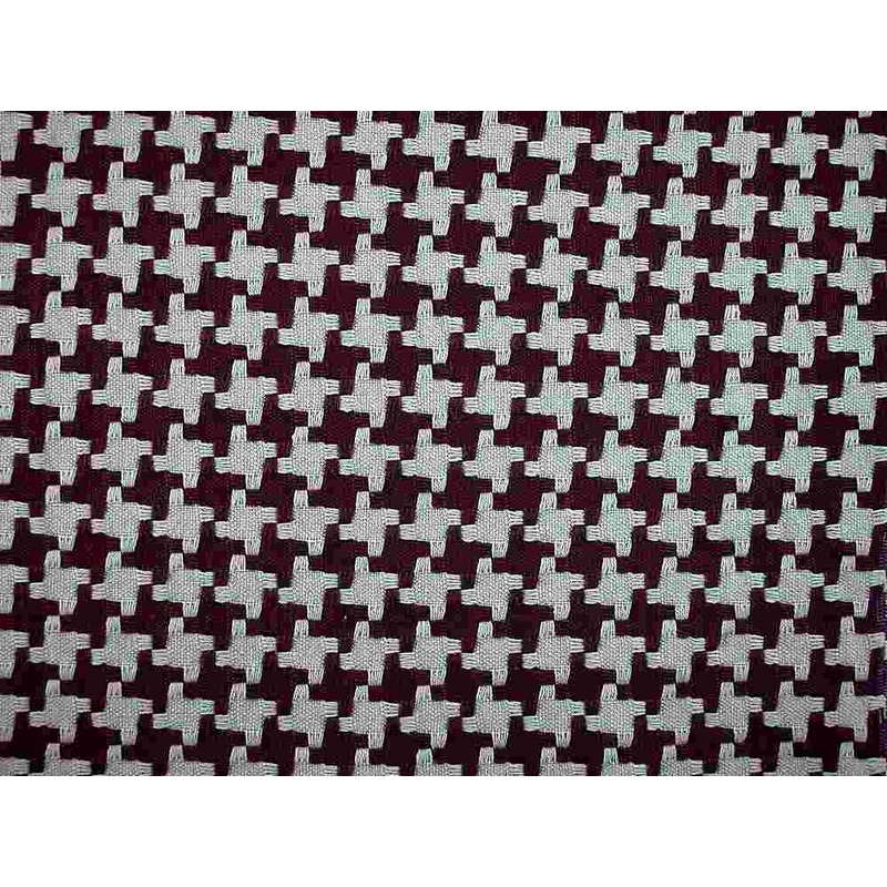 Big Houndstooth Chocolate Robin Laura Kiran Fabric