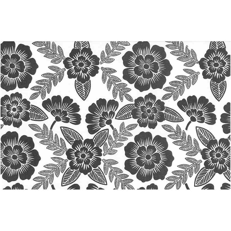 Bohemia Print Black Laura Kiran Fabric