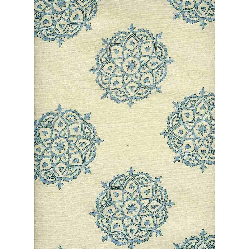 Tantra Handprint Aqua Laura Kiran Fabric