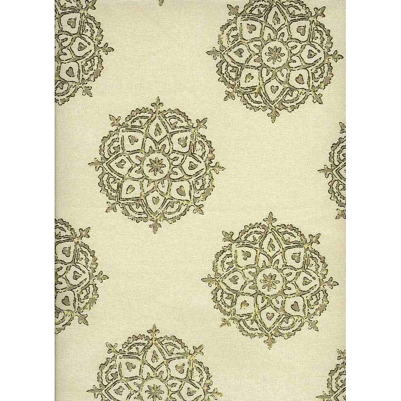 Tantra Handprint Flax Laura Kiran Fabric