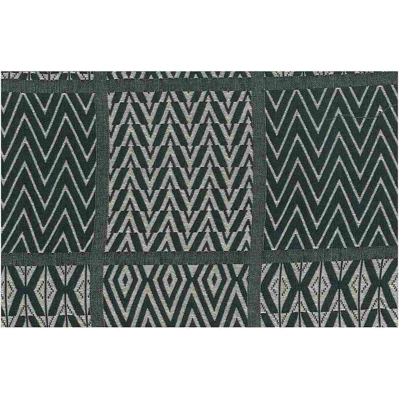 Tribal Squares Slate Laura Kiran Fabric