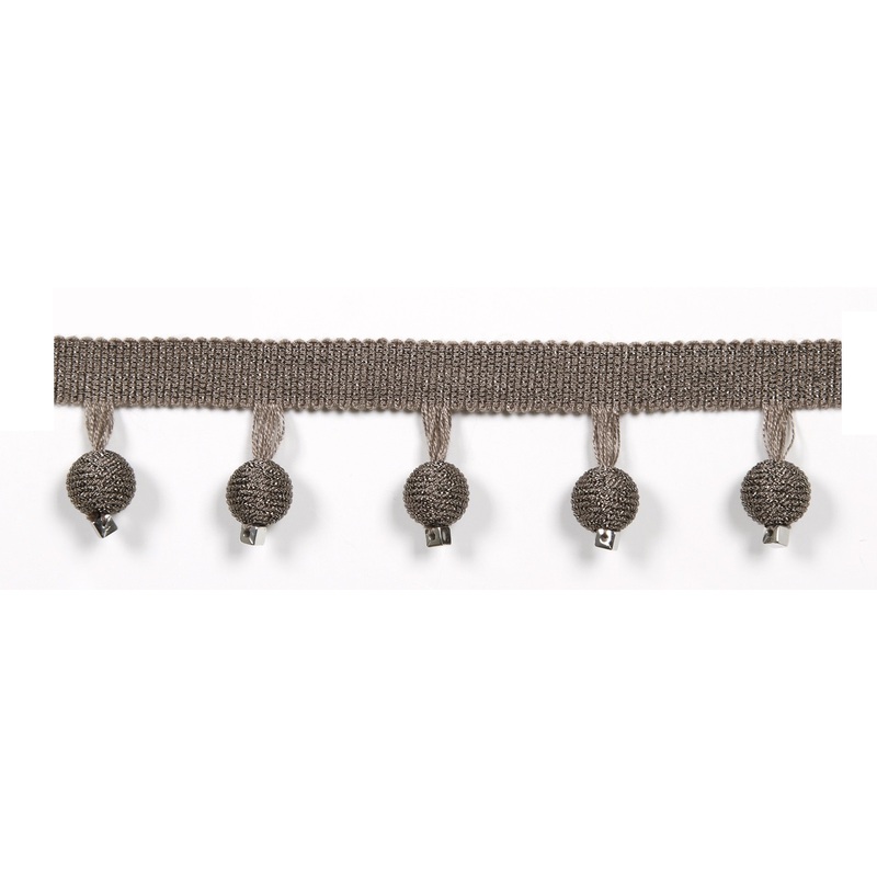 Le Lin Metalic Beaded Fringe Magnesium Europatex Trim