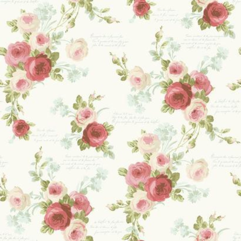 MH1525 Heirloom Rose Wallpaper
