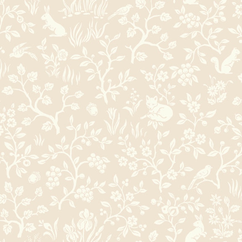 MK1110 Fox & Hare Pink Wallpaper