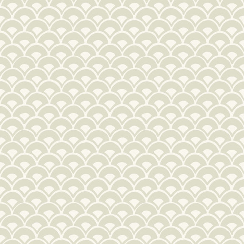 MK1158 Stacked Scallops Beige Wallpaper