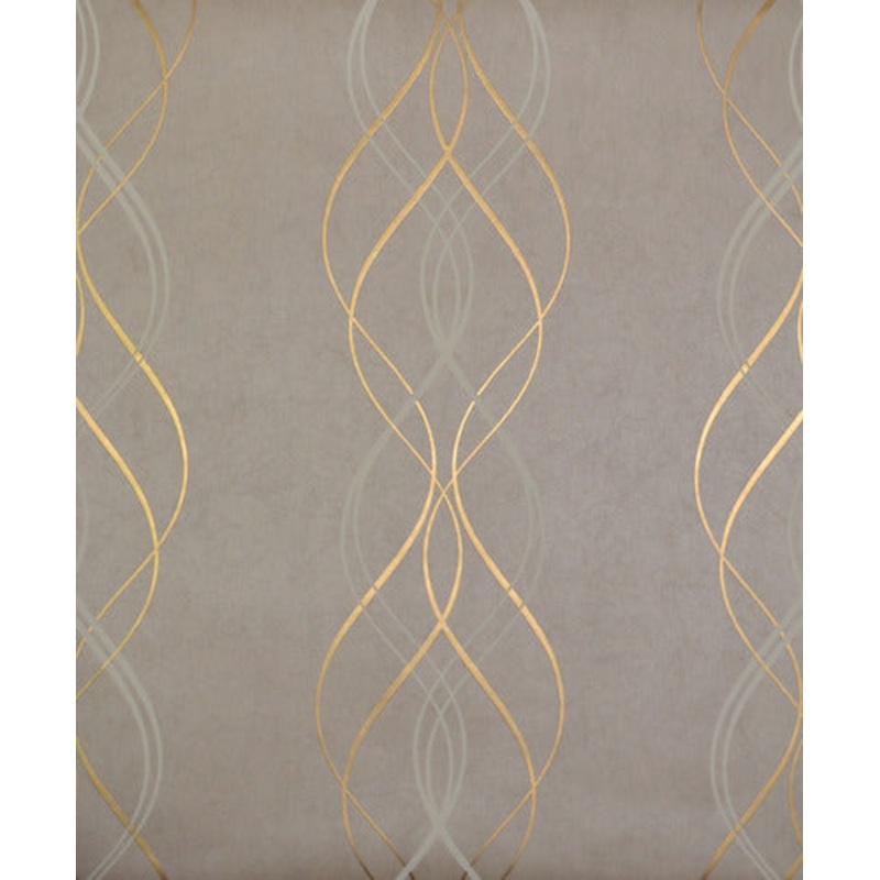 NW3552 Aurora Khaki/Gold Wallpaper
