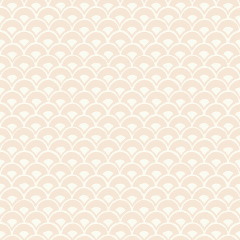 MK1153 Stacked Scallops Pink Wallpaper