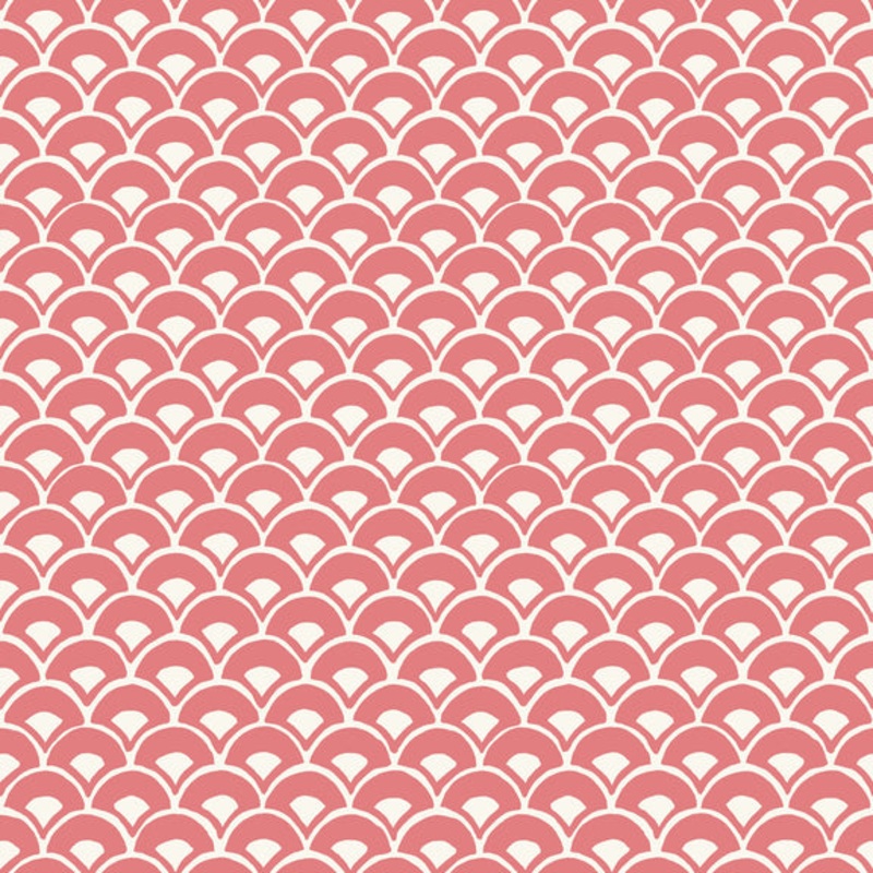 MK1155 Stacked Scallops Pink Wallpaper