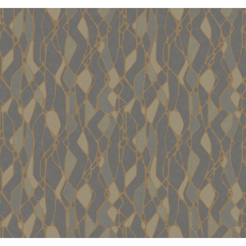 NA0511 Dark Grey Stained Glass Wallpaper