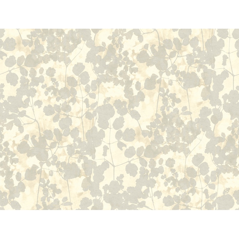 NA0519 Beige Pressed Leaves Wallpaper