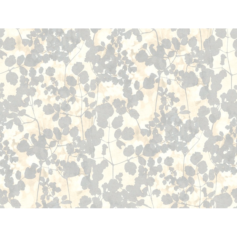 NA0520 Cream Pressed Leaves Wallpaper