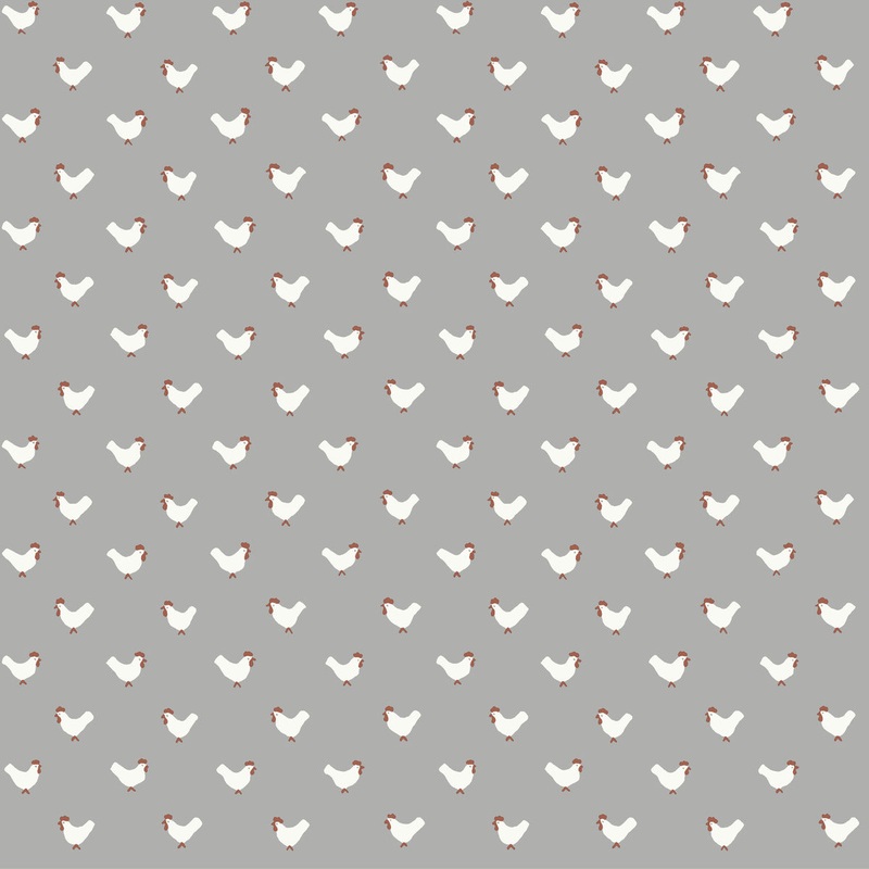 FH4073 Gray/Red Roost Wallpaper