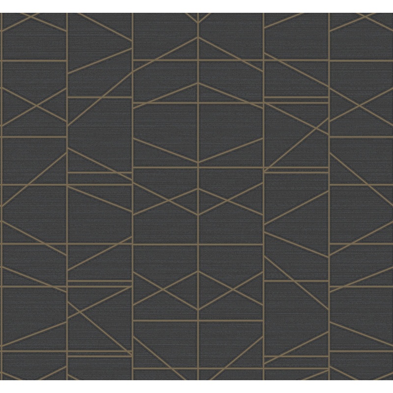 GM7547 Gold Modern Perspective Wallpaper