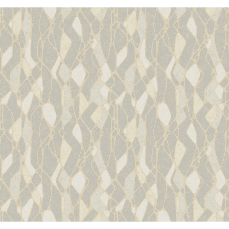 NA0510 Grey Stained Glass Wallpaper