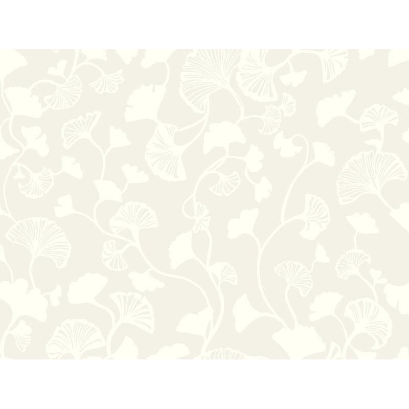 NA0570 Cream Gingko Trail Wallpaper