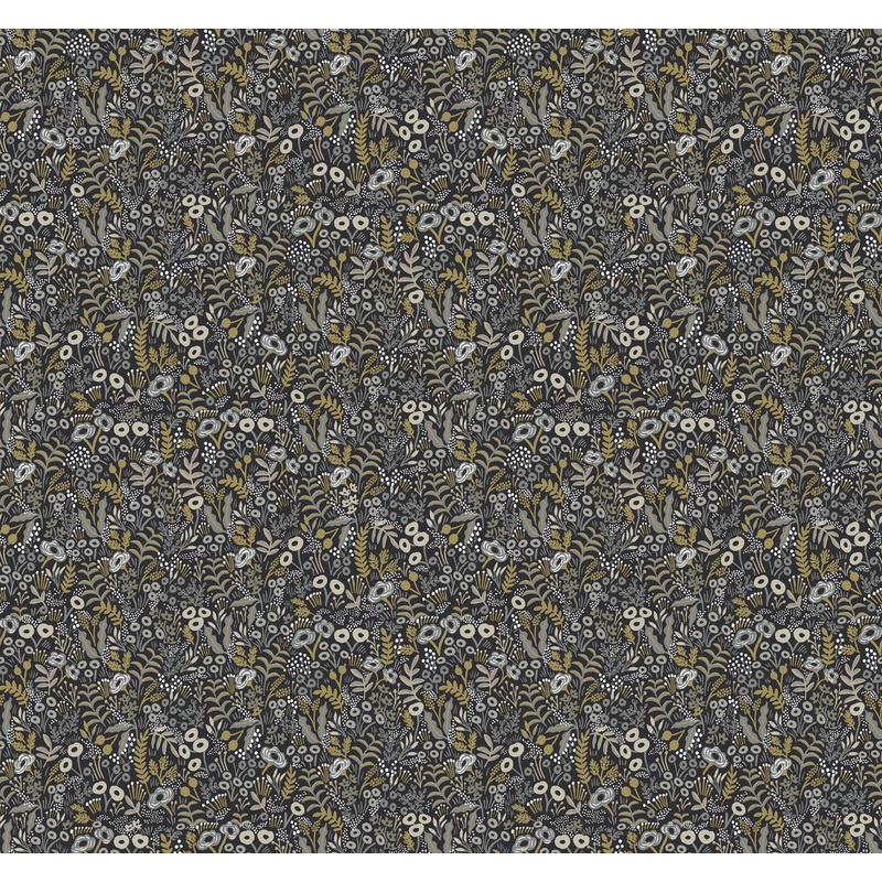 RI5125 Black/Beige Tapestry Wallpaper