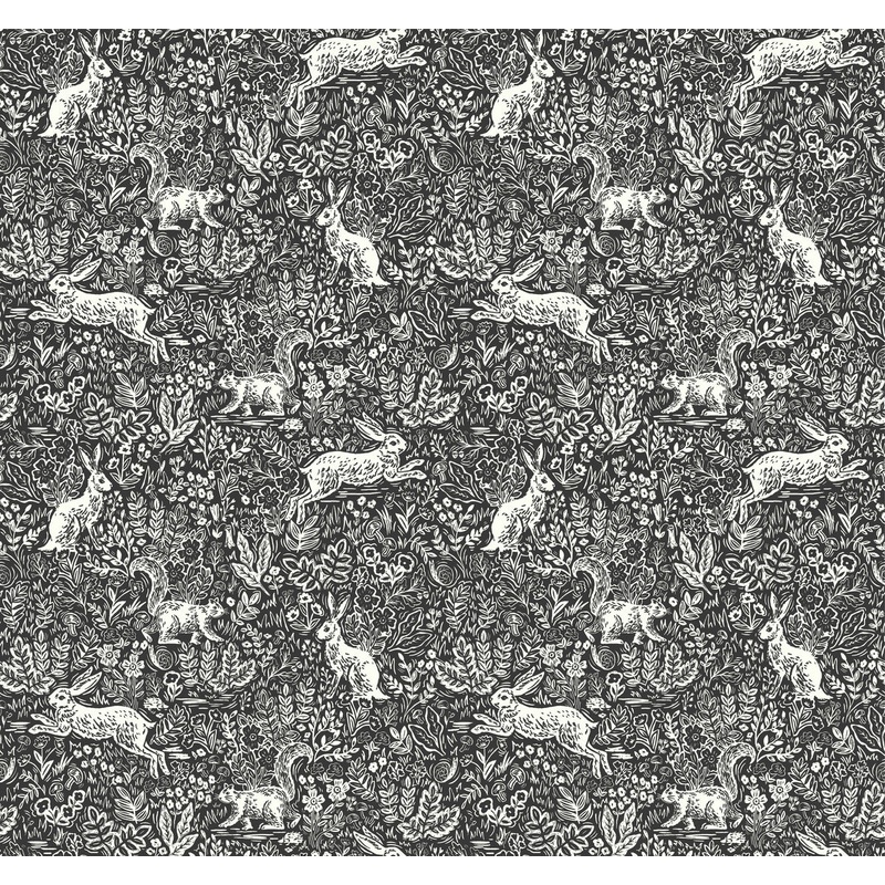 RI5105 Black/White Fable Wallpaper