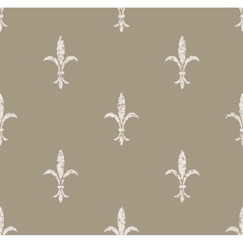 KT2195 Glint/Cream Fleur De Lis Wallpaper