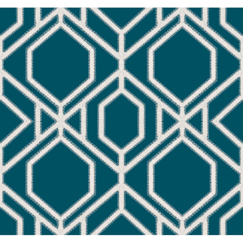 TC2633 Navy Sawgrass Trellis Wallpaper