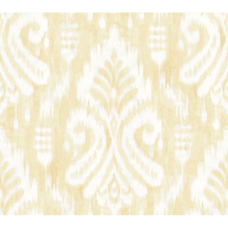 TC2641 Yellow Hawthorne Ikat Wallpaper