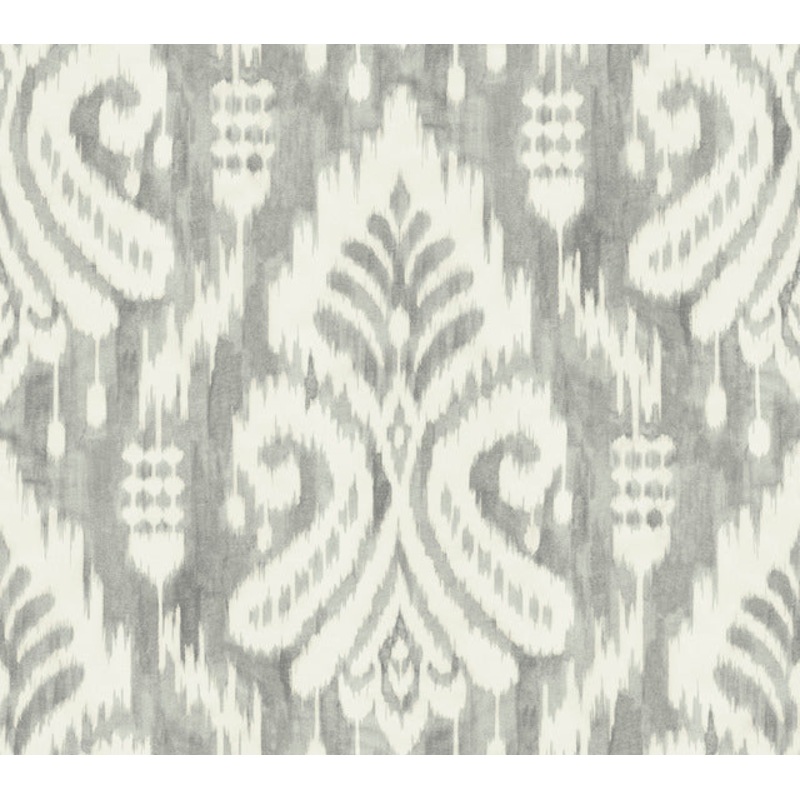 TC2643 Gray Hawthorne Ikat Wallpaper