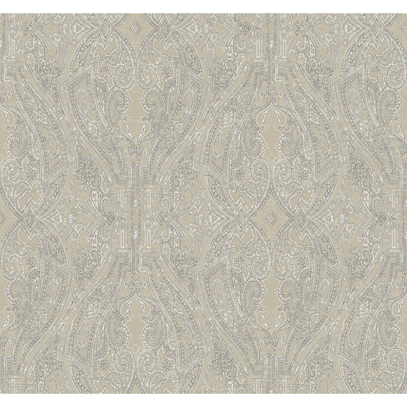 HO2135 Off White Ascot Damask Wallpaper