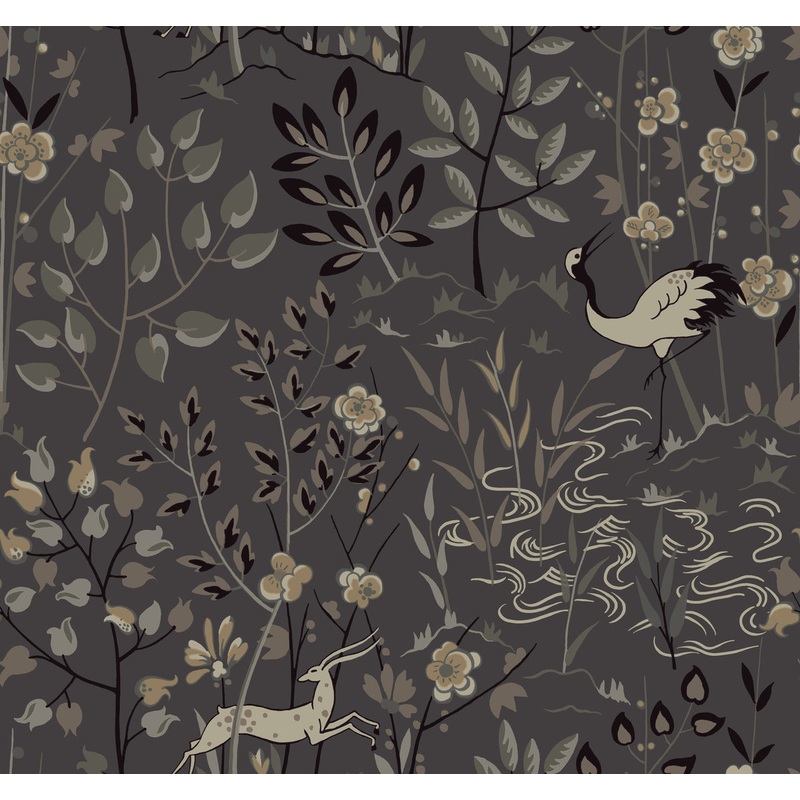 LL4785 Gray Aspen Wallpaper