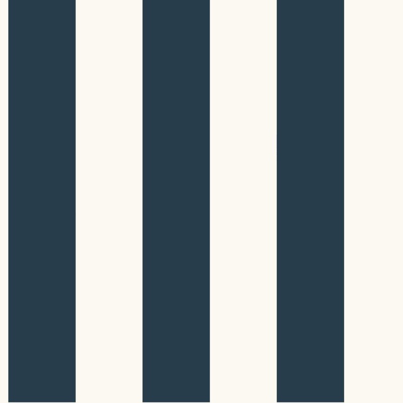 SA9174 Navy Awning Stripe Wallpaper