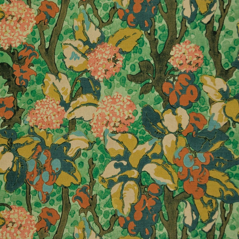 Bell Blooms Jade P/Kaufmann Fabric