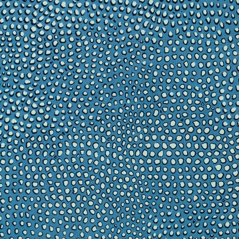 Bespotted Cobalt  P/Kaufmann Fabric
