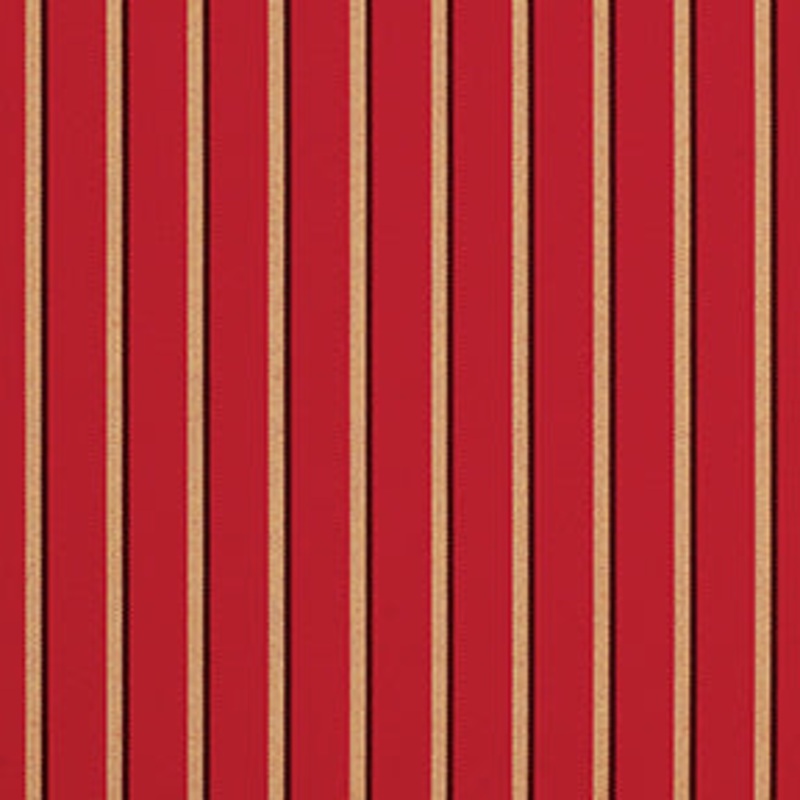 Sunbr Furn Stripes Harwood 5603 Crimson Fabric