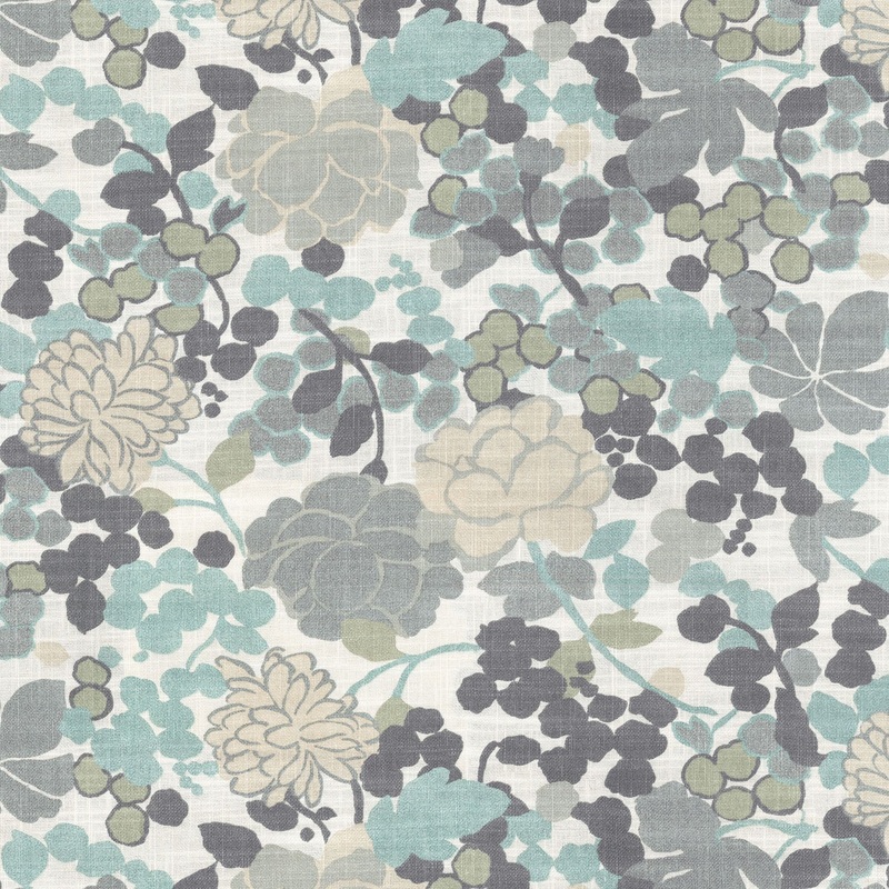 Blossom 180131 Grey Novogratz Fabric