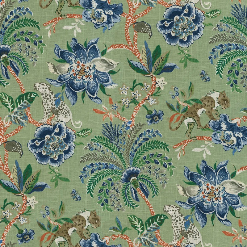 Braganza 750682 Endive Williamsburg Fabric