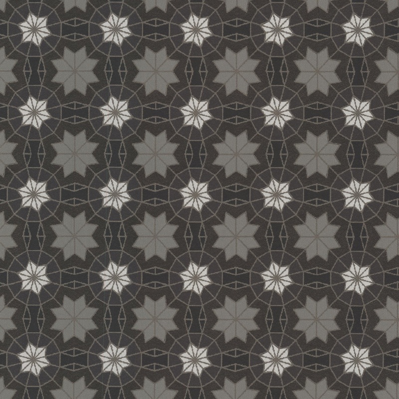 Marqueterie Black Mosaic Geometric Wallpaper
