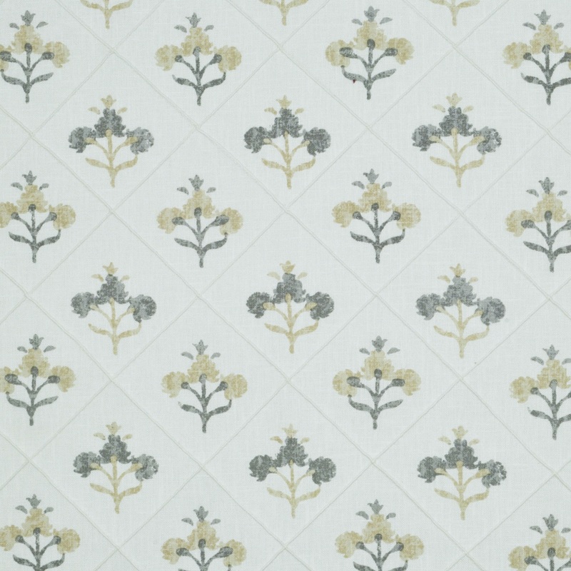 Trois Fleurs Grey P Kaufmann Fabric