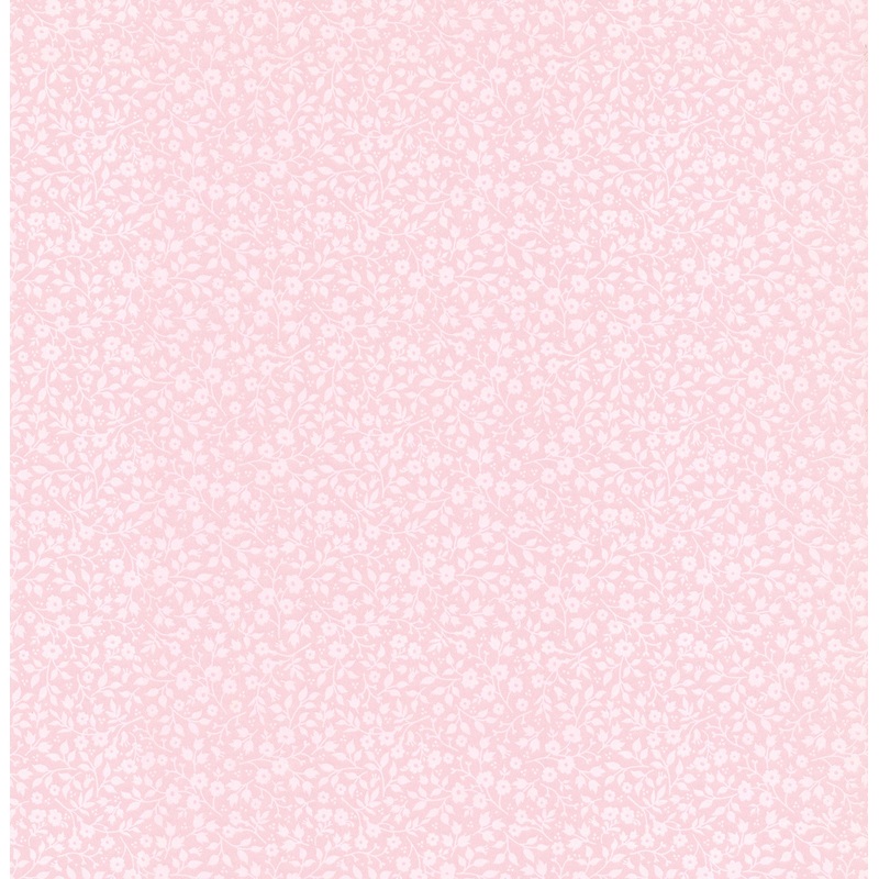 Gretel Pink Floral Meadow Wallpaper