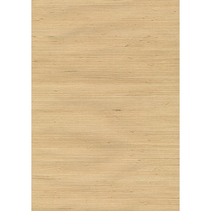 Kostya Beige Grasscloth Wallpaper