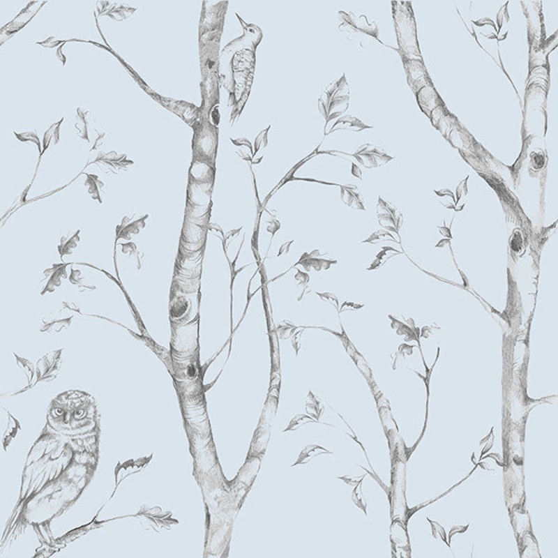 NU1413 Blue Woods Peel And Stick Wallpaper