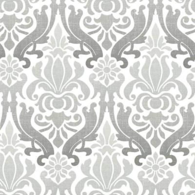 NU1827 Grey Nouveau Damask Peel And Stick Wallpaper