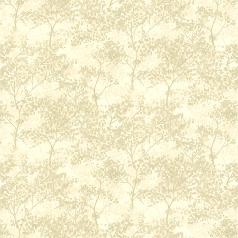 For Your Bath III Lacey Celery Vines Wallpaper
