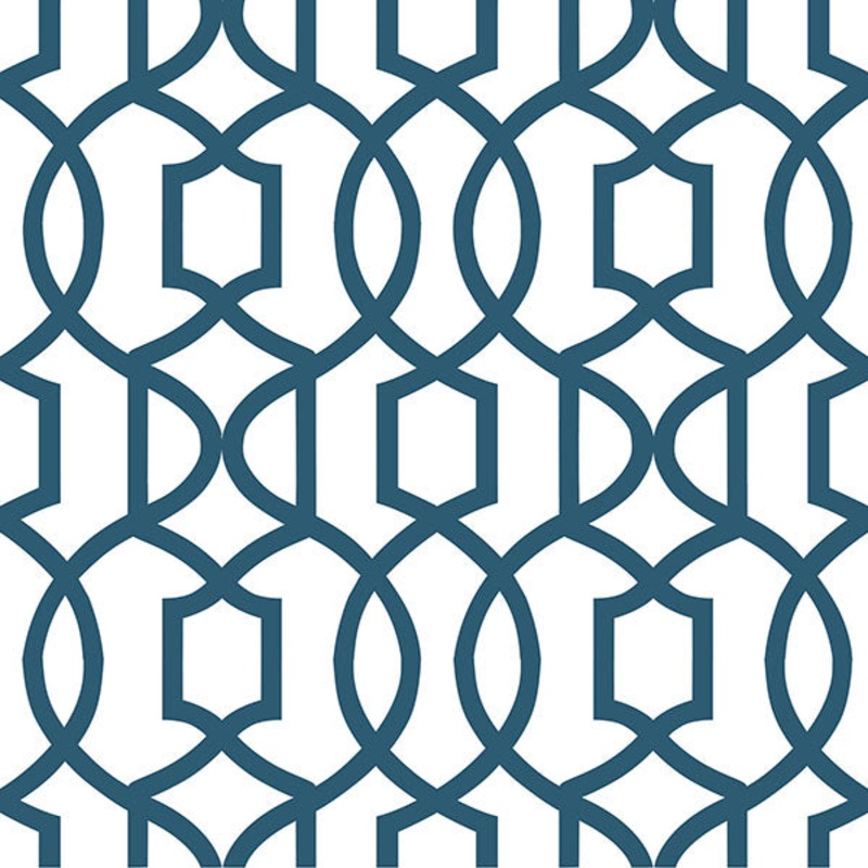 NU1648 Navy Grand Trellis Peel and Stick Wallpaper