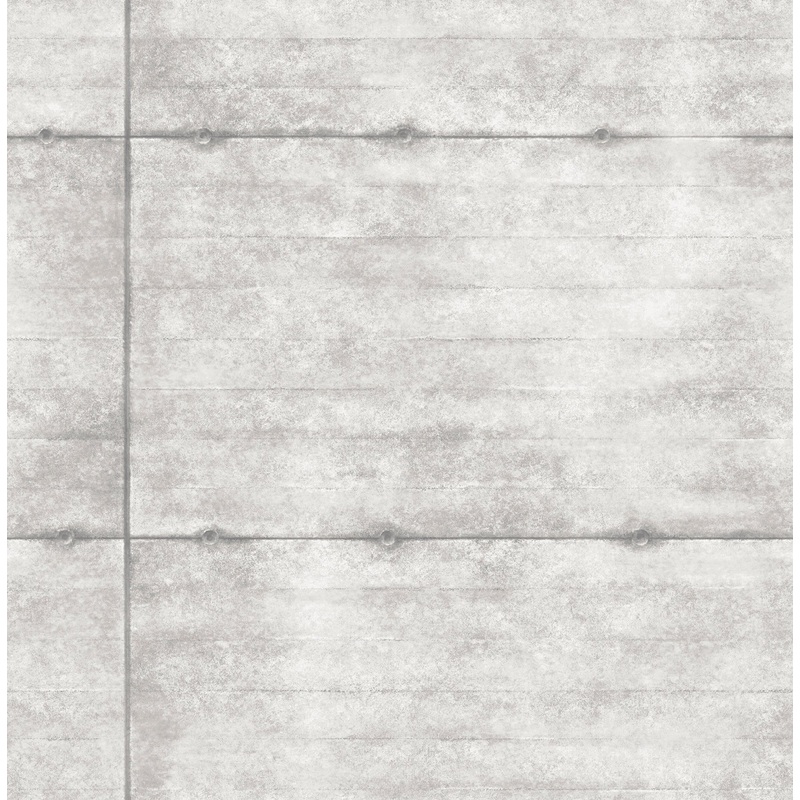 Smooth Concrete Light Grey Geometric Wallpaper