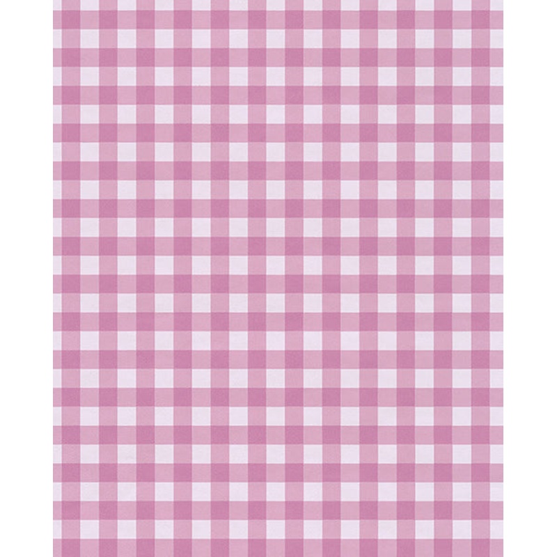 Kay Pink Vichy Check Wallpaper