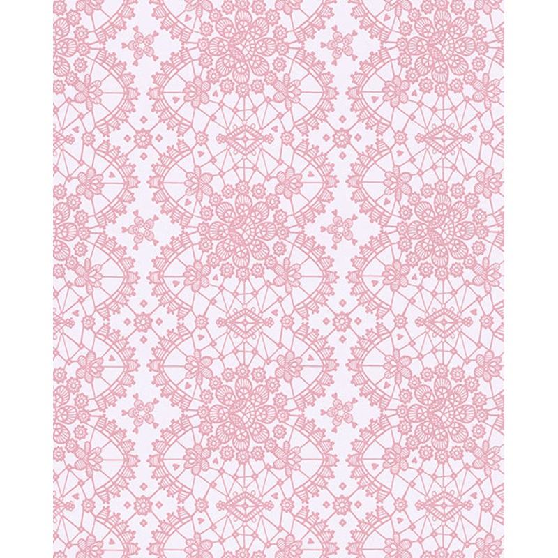 Myte Pink Lace Wallpaper