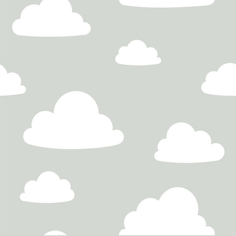 NU1931 Clouds Grey Peel and Stick Wallpaper