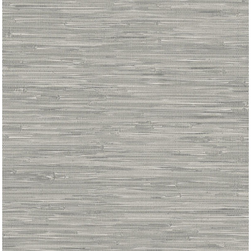 NU2083 Tibetan Grasscloth Grey Natural Peel and Stick Wallpaper