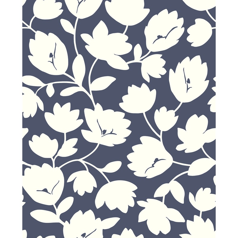 Matilda Navy Floral Wallpaper